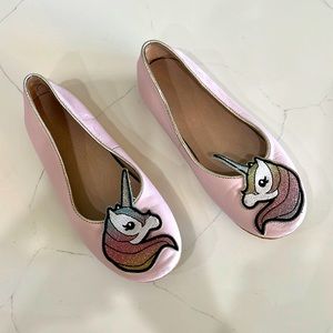 Chasing Fireflies unicorn ballet slippers size 2